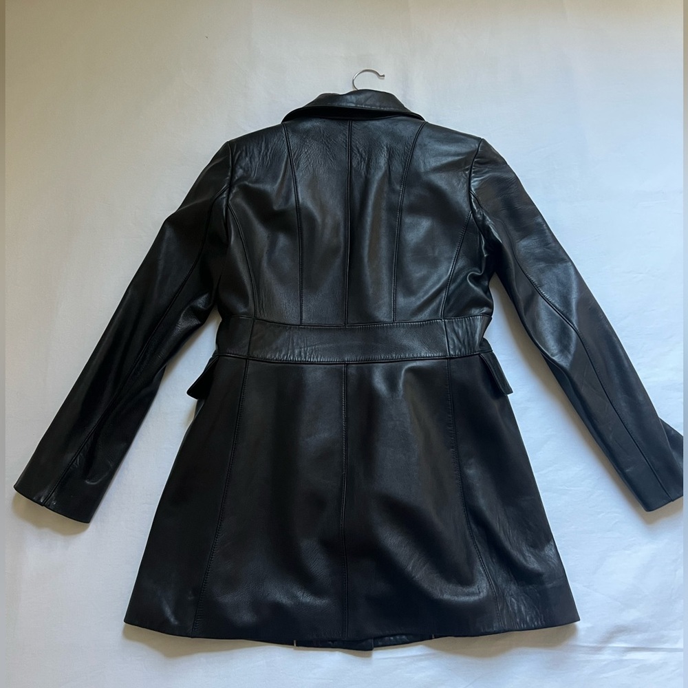 Ann Taylor Black Leather Jacket - Picture 2 of 6